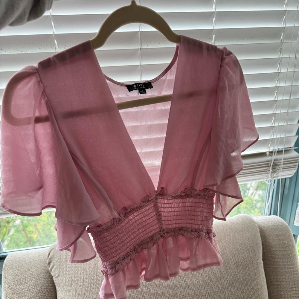 Pink blouse